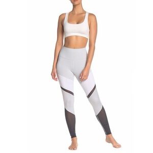 NWOT ALO Yoga Sheila High Waisted Antarctic White Gray Leggings Size Small